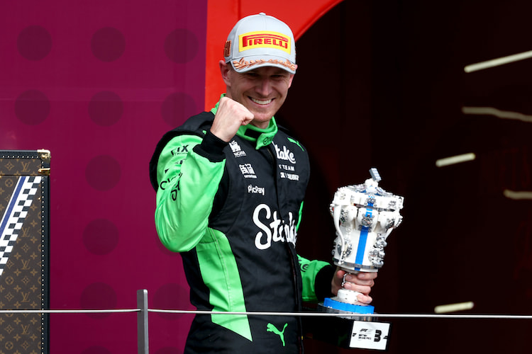 Nico Hülkenberg nach seinem dritten Platz in Silverstone