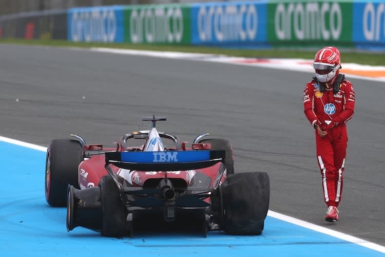 Aus für Charles Leclerc in Zandvoort