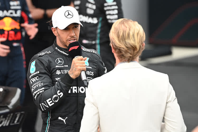 Nico Rosberg sagt über Lewis Hamilton: «Es ist nicht von der Hand zu beweisen, dass er sich in dieser Saison schwertut»