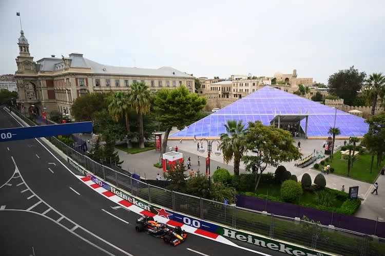 Max Verstappen in Baku