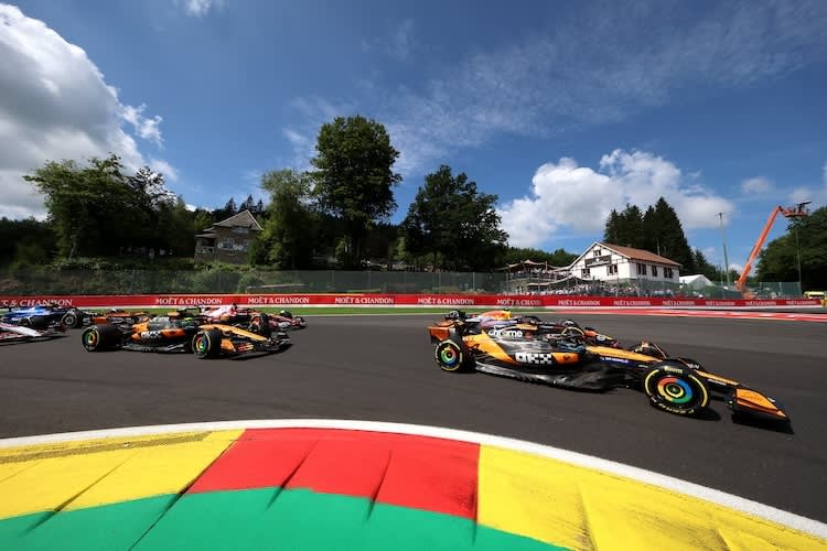 Kurz nach dem Start zum Sprint