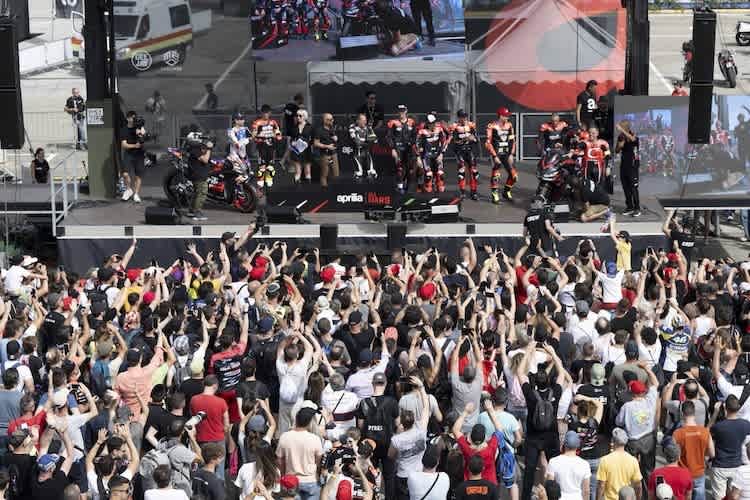 Bühne frei: Am 1. Juni feiert Aprilia in Misano