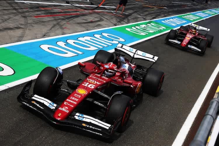Ferrari 2025: Charles Leclerc hat gegen Lewis Hamilton die Nase vorn
