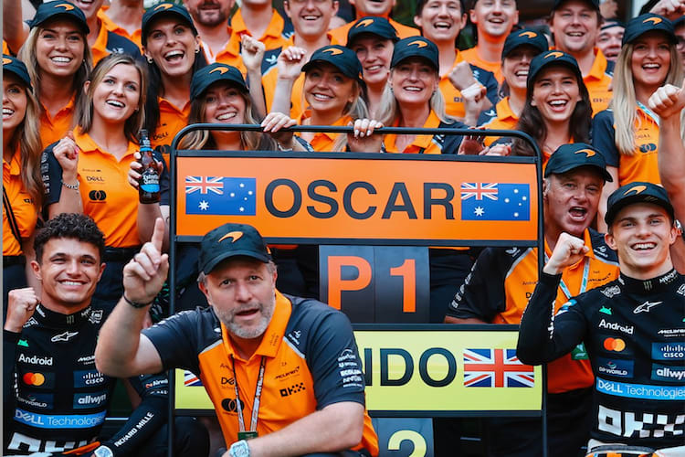 McLaren nach dem Doppelsieg in Miami