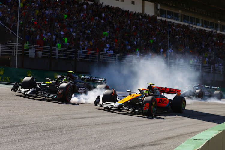 Mercedes gegen McLaren in Brasilien 2023
