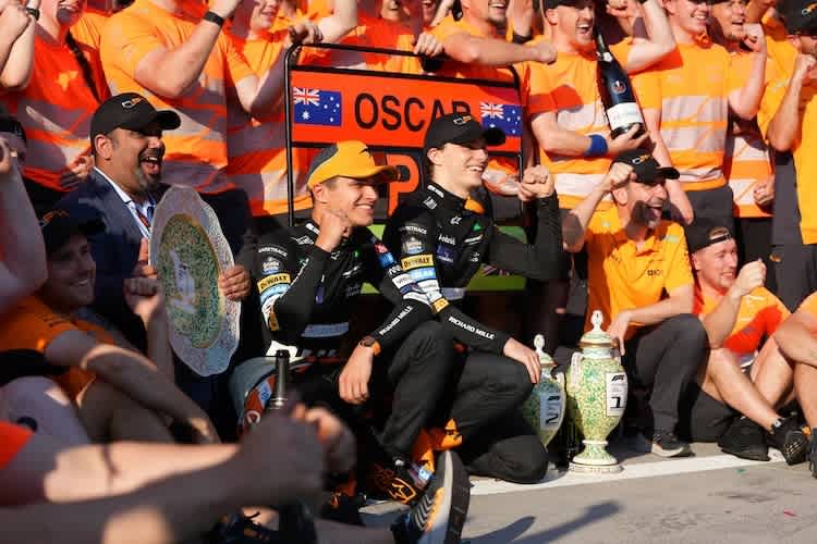 McLaren feiert den ersten GP-Doppelsieg seit Monza 2021