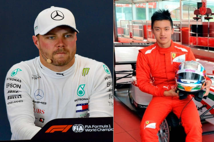Valtteri Bottas und Guanyu Zhou