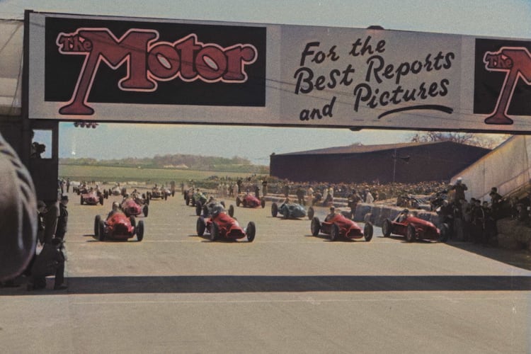 Start zum Grand Prix von Grossbritannien 1950, dem ersten Formel-1-WM-Lauf