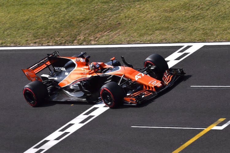 Lando Norris Anfang August 2017 auf dem Hungaroring