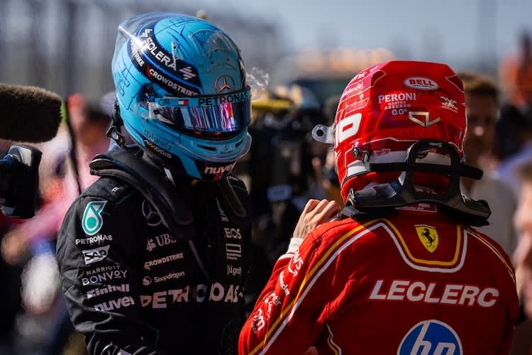 George Russell und Charles Leclerc