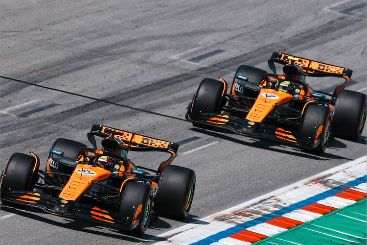 Oscar Piastri und Lando Norris