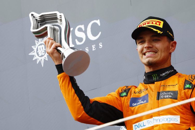Lando Norris blieb vor dem Imola-Rennen lange wach, holte sich trotzdem Platz 2 im engen Duell mit Max Verstappen