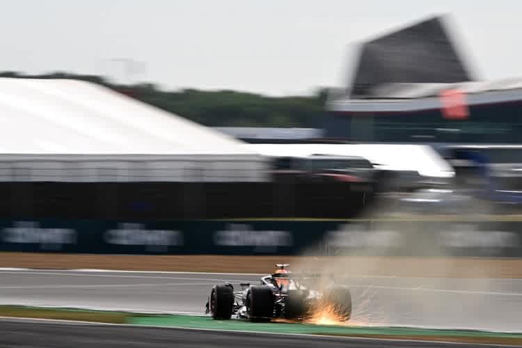 Max Verstappen in Silverstone