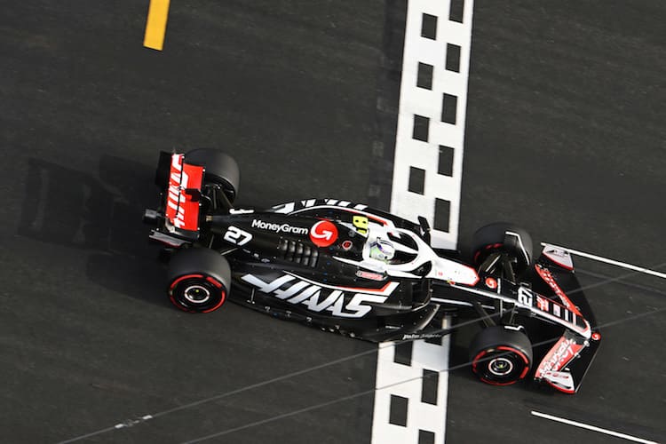 Nico Hülkenberg im Haas-Rennwagen