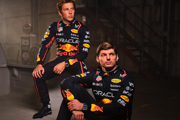 Liam Lawson und Max Verstappen
