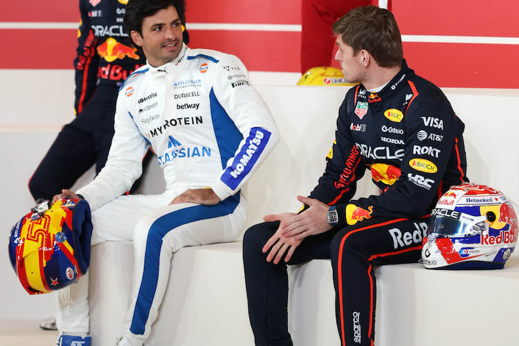 Carlos Sainz und Max Verstappen