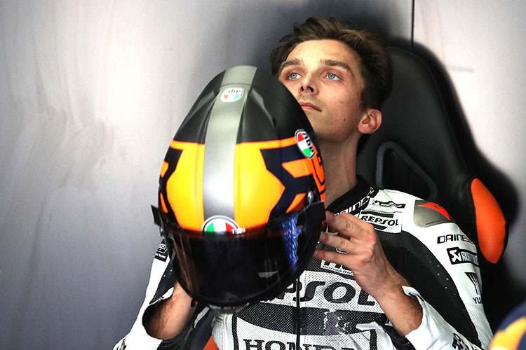 Luca Marini: Der Nachfolger von Marc Márquez bei Repsol Honda vermisst Grip am Heck.