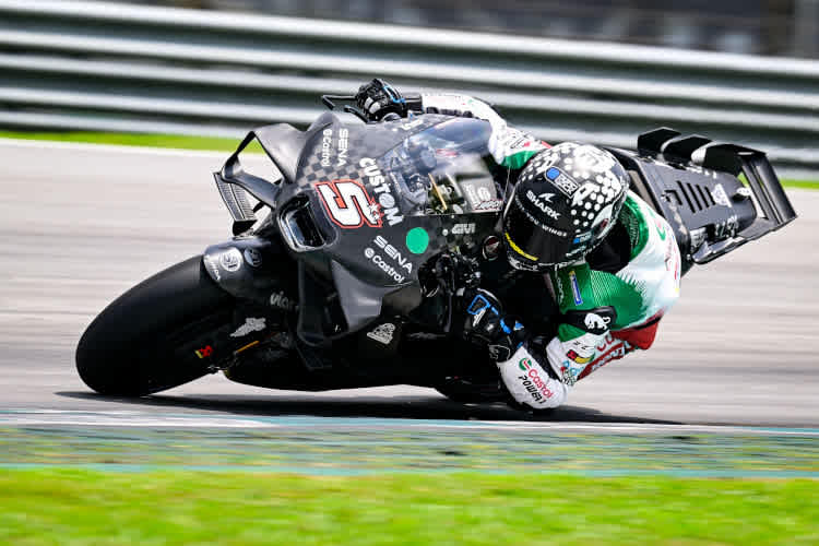 Johann Zarco in Sepang: Das Leder verwies bereits auf die Castrol-Farben