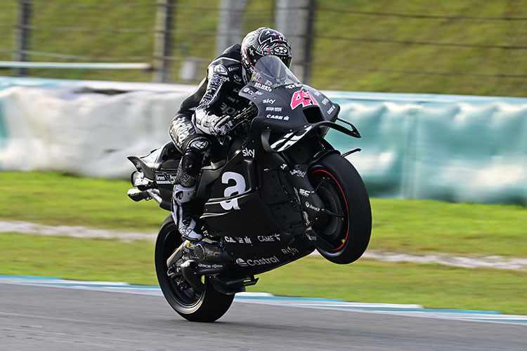 Aprilia-Speerspitze Aleix Espargaró sprengte das Ducati-Paket.