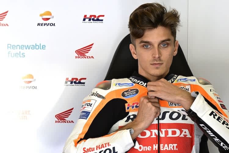 Luca Marini (26) in der Repsol-Honda-Box