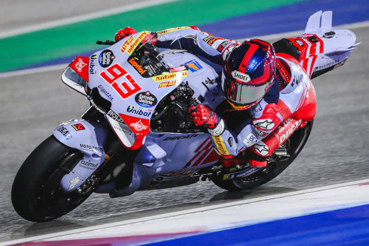 Immer noch gewöhnungsbedürftig: Marc Márquez auf der Gresini-Ducati