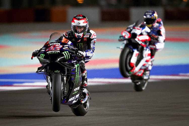 Alex Rins auf seiner Yamaha M1