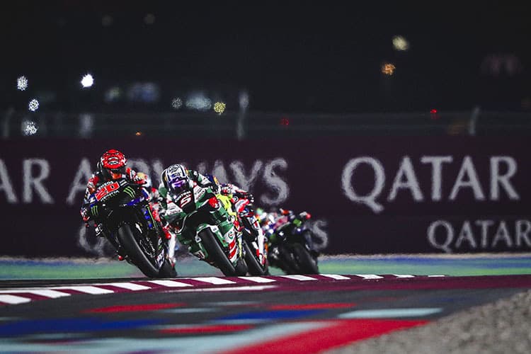 Falls das ein Trost ist: Fabio war schnellster Japaner-Rider. Hier hinter ihm Johann Zarco (Honda).