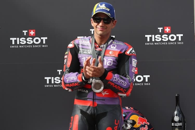 Versöhnlich. Jorge Martin muss mit dem dritten Platz beim Portugal-Sprint zufrieden sein. Und ist es auch.