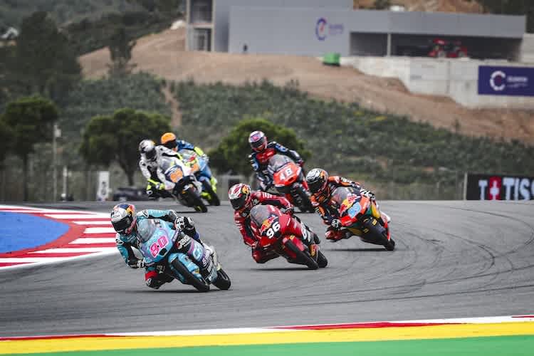 Noch führt David Alonso. Im Ziel liegt der Kolumbianer an vierter Stelle hinter Holgado, Rueda und Ortola