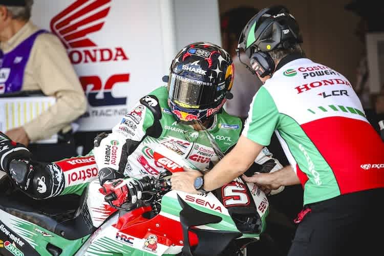 Und aus. Sturz im Sprint und ein technischer Defekt für LCR-Pilot Johann Zarco