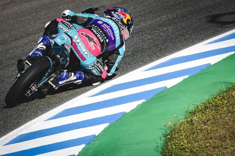 Mit sensationellen Zeiten derzeit der schnellste Moto3-Pilot: David Alonso
