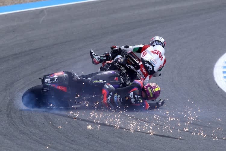 Aleix Espargaró riss Johann Zarco mit sich zu Boden