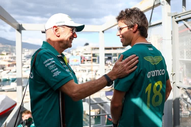 Adrian Newey und Lance Stroll