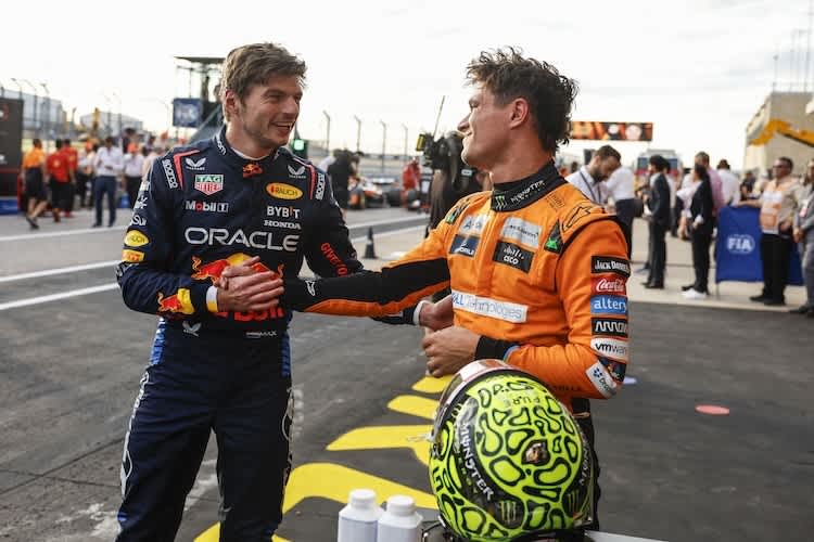 Max Verstappen und Lando Norris