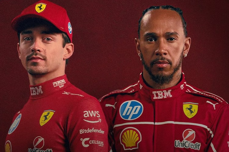 Charles Leclerc und Lewis Hamilton