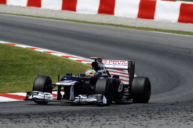 Pastor Maldonado 2012 mit seinem Williams in Spanien