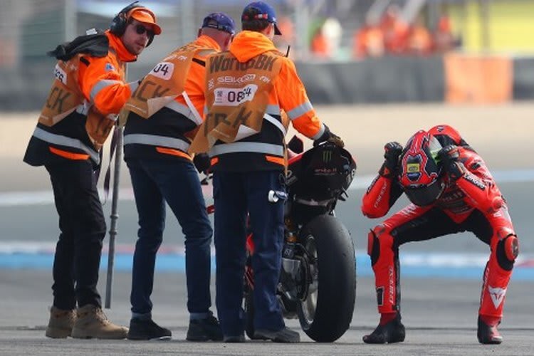 Nicolo Bulega ärgerte sich