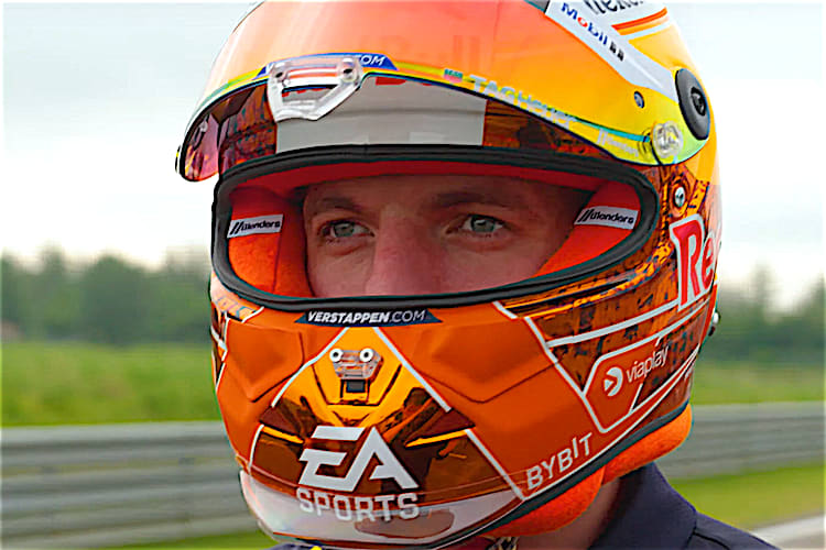 Der neue Helm von Max Verstappen