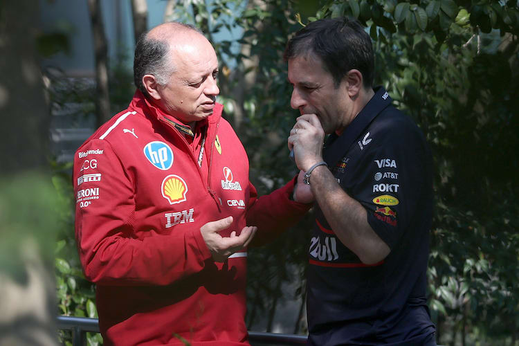 Fred Vasseur mit Pierre Waché von Red Bull Racing