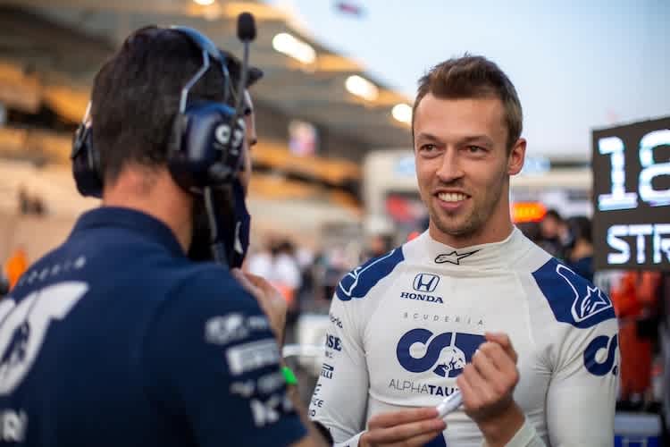 Daniil Kvyat in Abu Dhabi 2020