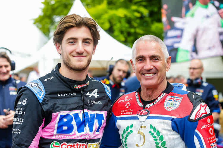 Jack und Mick Doohan 2024 beim Goodwood Festival Of Speed