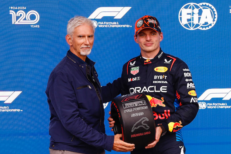 Damon Hill und Max Verstappen
