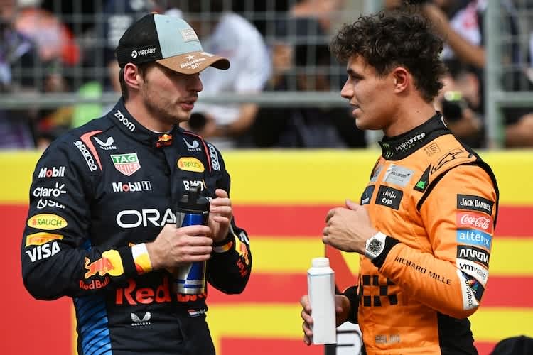 Max Verstappen und Lando Norris