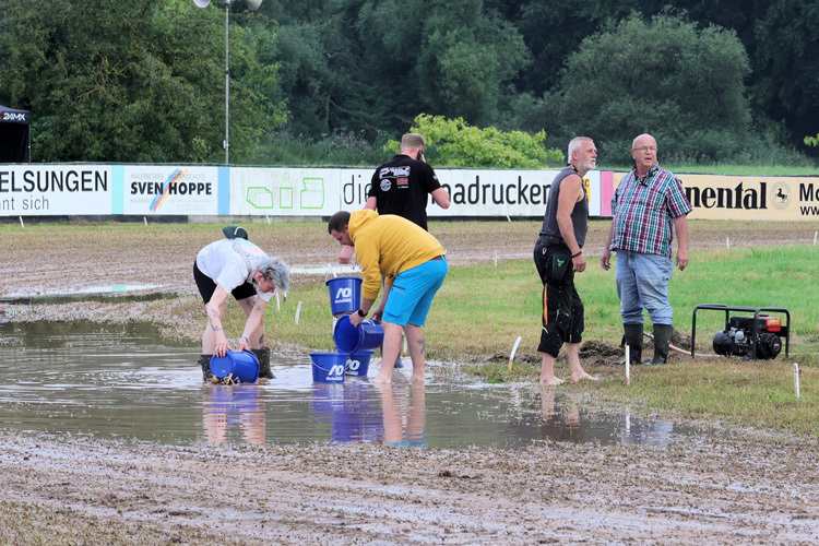 Zuviel Wasser auf der Bahn sorgte für die Absage in Melsungen