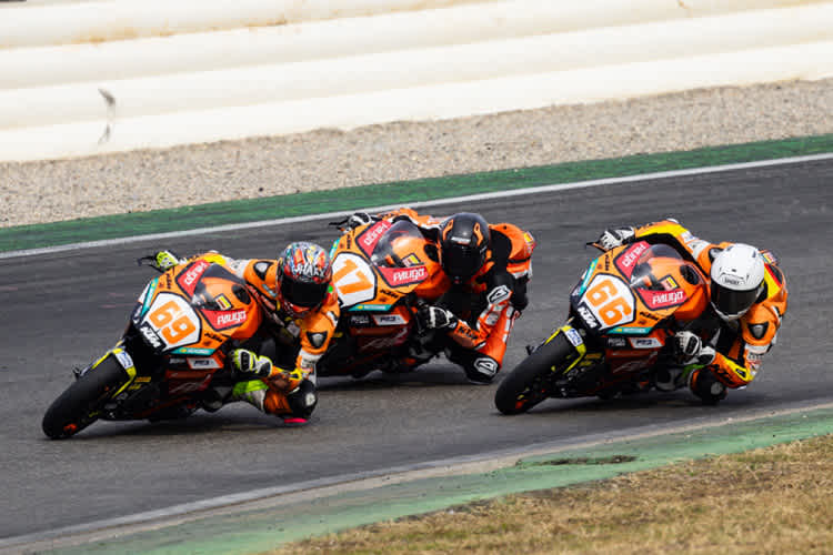 Oliver Svendsen (69), Ruben Bijman (17) und Phillip Tonn (66)