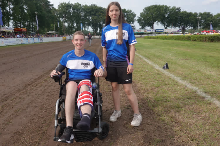 Louis Tebbe und seine Schwester Lenja waren in Werlte dabei