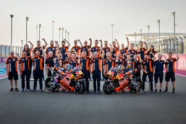 Die MotoGP-Mannschaft von Red Bull KTM Tech3