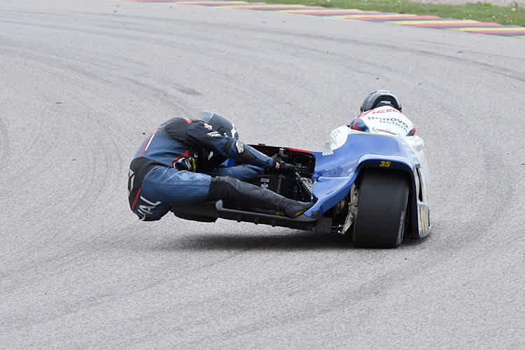 Voller Einsatz von Patrick Werkstetter/Valentin Pirat beim WM-Lauf auf dem Sachsenring