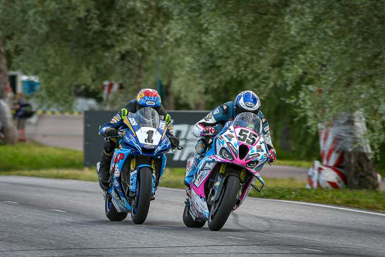 David Datzer (55) und Lukas Maurer sorgten 2024 bei der IRRC Superbike für beste Unterhaltung