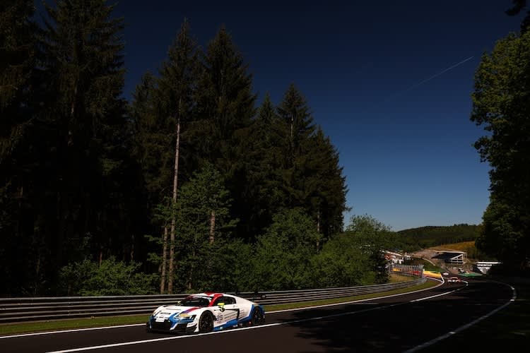 Gilles Magnus fuhr im Sainteloc Racing Audi die Tagesbestzeit